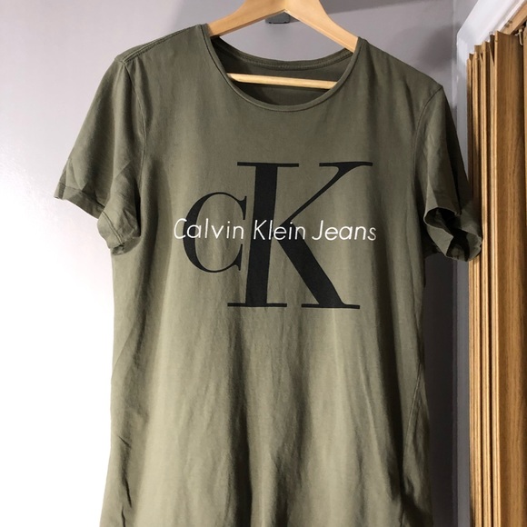 Calvin klein green t shirt Clearance